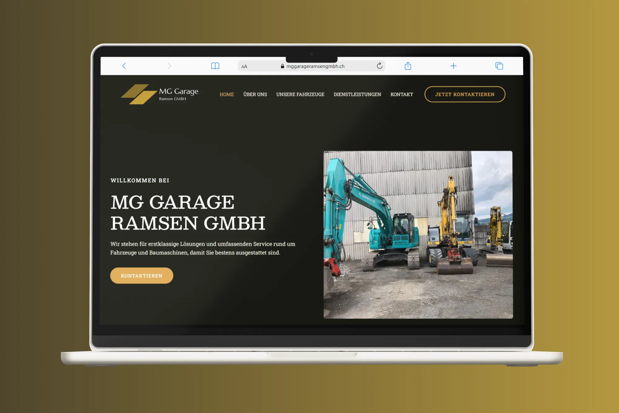 Webseite von MG Garage Ramsen GMBH